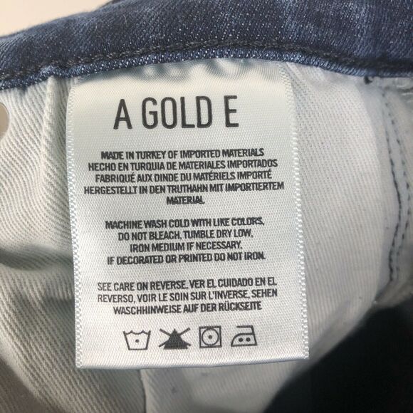 AGOLDE Sophie Skinny High Rise Distressed Ripped Blue Jeans Womens Size 25 - Picture 7 of 8